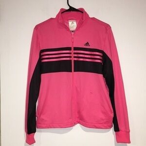 Adidas Pink/Black lightweight Jacket Sz M